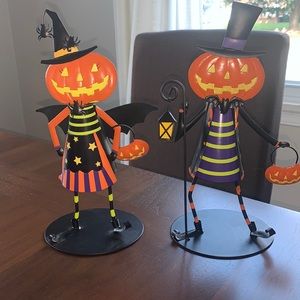 Partlite jack and hill Halloween votive candle holder